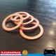 RACEWORKS 5 x Copper Washers ID 18mm OD 24mm 1.5mm Thick