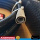 RACEWORKS Black Nylon Braided PTFE E85 Hose AN6 6AN 5 Metres Fuel Oil Diesel