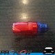 PROFLOW Male Flare AN -8 (AN8) To AN -8 (AN8) Hose End Straight Red/Blue