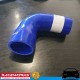 RACEWORKS Silicone Intercooler Hose 90deg Reducer 1.5" to 1.75" (38-45mm) Blue