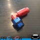 PROFLOW 90 Degree Fitting AN -6 (AN6) Hose End To Male AN -8 (AN8) ORB Red/Blue