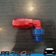 PROFLOW 90 Degree Fitting AN -6 (AN6) Hose End To Male AN -8 (AN8) ORB Red/Blue