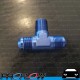 PROFLOW Tee  Flare Fitting 2 x AN -8 (AN8) To 3/8" NPT Blue