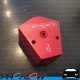 PROFLOW Red Aluminium Billet Fuel Y Block Splitter 3/8" NPT In 3/8" NPT Out