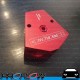 PROFLOW Red Aluminium Billet Fuel Y Block Splitter 3/8" NPT In 3/8" NPT Out