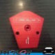 PROFLOW Red Aluminium Billet Fuel Y Block Splitter 3/8" NPT In 3/8" NPT Out