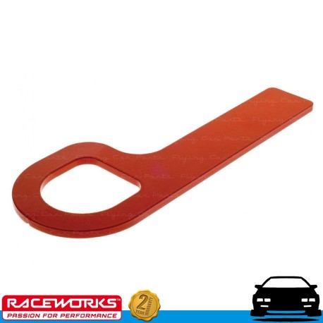 RACEWORKS MVP Red Tow Hook Cams Spec 175MM