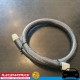 RACEWORKS Black SS Braided Cutter Hose AN16 16AN 1 Metre Fuel Oil E85 Diesel