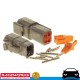 RACEWORKS Deutsch DTM 4-Way 7.5A Pins Connector Kit 12v Loom Wiring Electrical