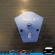 PROFLOW Blue Aluminium Billet Fuel Y Block Splitter 1/2" NPT In 3/8" NPT Out