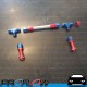 PROFLOW Holley 4150 Carburettor Fuel Line Kit AN -8 (AN8) 241mm Red / Blue