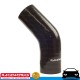 RACEWORKS Silicone Intercooler Air Hose 45deg 4" (102mm) Black