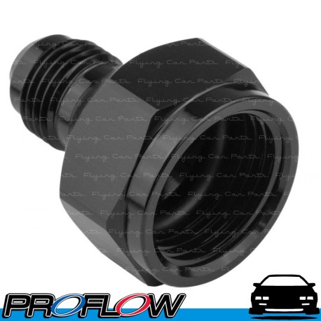 PROFLOW Female AN -8 (AN8) to Male AN -6 (AN6) Reducer Adapter Fitting Black