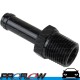 PROFLOW Straight 1/4" Barb To 1/4" NPT Fitting Adaptor Black