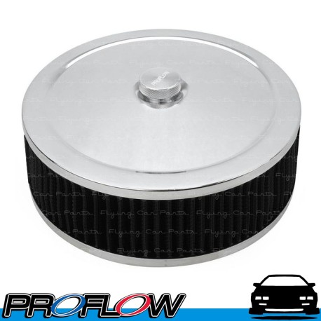 PROFLOW Chrome Top Air Cleaner Filter 9" x 3" Assembly