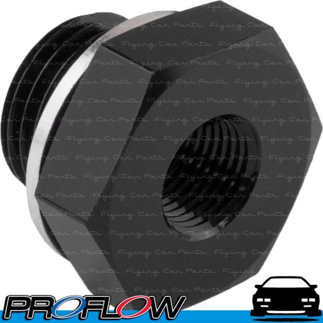 PROFLOW Male Metric To NPT Female Port Reducer Adaptor M16 x 1.5 to 1/8" NPT Black