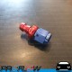 PROFLOW 400 Series Straight Hose End Fitting Blue/Red Push On  AN -6 (AN6)