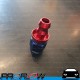 PROFLOW 400 Series Straight Hose End Fitting Blue/Red Push On  AN -6 (AN6)