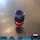 PROFLOW 400 Series Straight Hose End Fitting Blue/Red Push On  AN -6 (AN6)