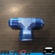 PROFLOW AN -12 (12AN) Female to Male Swivel Tee Fitting Adapter Blue