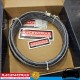 RACEWORKS Black SS Braided PTFE E85 Hose AN6 6AN 5 Metres Fuel Oil E85 Diesel