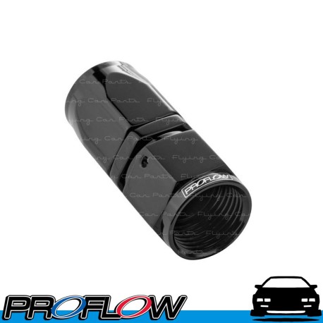 PROFLOW 100 Series Straight Hose End Fitting Black  AN -4 (AN4)