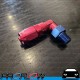 PROFLOW Male Fitting 1/4" NPT 90 Degree To AN -6 (AN6) Hose Red/Blue