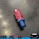 PROFLOW Male 1/4" NPT to AN -6 (AN6) Hose End Fitting Straight Adapter Red/Blue