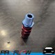 PROFLOW Male 1/4" NPT to AN -6 (AN6) Hose End Fitting Straight Adapter Red/Blue