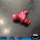 PROFLOW Y Block Adapter AN -8 (AN8) Male to AN -6 (AN6) Male x 2 Red