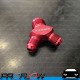 PROFLOW Y Block Adapter AN -8 (AN8) Male to AN -6 (AN6) Male x 2 Red