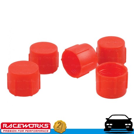 RACEWORKS Plastic Flare Cap AN4 4AN 5 Pack