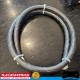 RACEWORKS Black SS Braided PTFE E85 Hose AN8 8AN 1 Metre Fuel Oil E85 Diesel