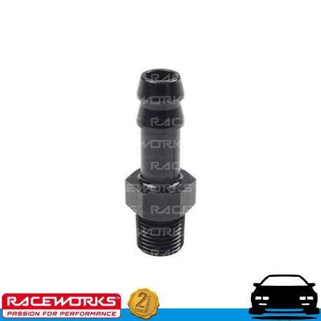 RACEWORKS Male NPT 1/8" to 3/16" Barb Fuel Oil E85 Diesel