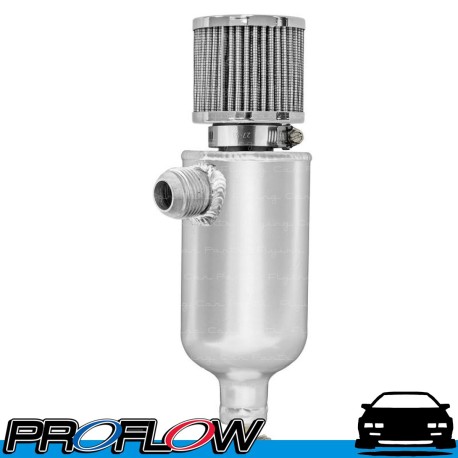 PROFLOW Oil Catch Can 750ml Male AN -12 12AN with Breather and Tap Polished