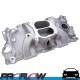 PROFLOW Intake Manifold AirDual Aluminium Square/Spread Bore For Chevrolet Small Block Natural