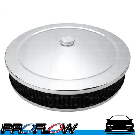 PROFLOW Chrome Top Air Cleaner Filter Intake Kit 14" x 3" Assembly