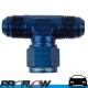 PROFLOW AN6 6AN 1 x Female to 2 x Male Swivel Tee Fitting Adapter Blue