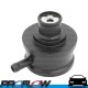 PROFLOW Breather Cap 1" Push-In with Tube Smooth Black Aluminium