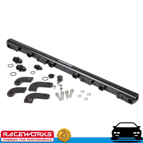 RACEWORKS Fuel Rail to suit Ford Falcon FG Turbo 6cyl Black E85