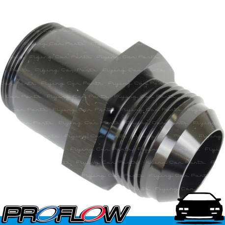 PROFLOW 1-3/16" Thread Thermostat Housing to AN16 16AN Male Flare Adaptor Black