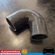 RACEWORKS Silicone Intercooler Air Hose 135deg 2.75" 70mm Black