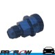 PROFLOW Holley Inlet Feed 7/8" x 20 To AN -6 Male Short Blue