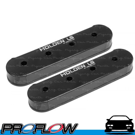 PROFLOW Holden LS1 Commodore Fabricated Valve Covers Without Coil Stands Black