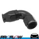 PROFLOW 90 Degree Forged Fitting Hose End AN -8 (AN8) Suit PTFE Hose Black