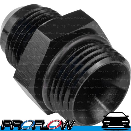 PROFLOW Male Straight Fitting AN -6 (AN6) ORB O-Ring Port Black