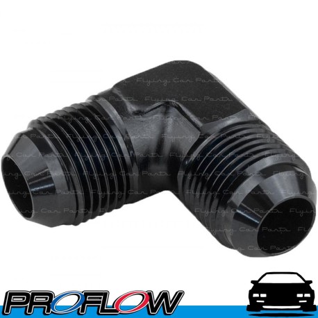 PROFLOW Male Union Fitting Adaptor 90 Degree AN -12 (AN12) Black