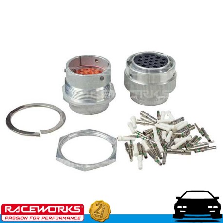 RACEWORKS Deutsch HD30 24-19 Wiring Plug Socket Bulkhead Kit