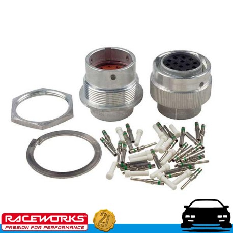 RACEWORKS Deutsch HD30 18-14 Wiring Plug Socket Bulkhead Kit