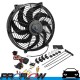 PROFLOW Thermo Cooling Fan 14" Curve Blade Reversable 12V 220W 10Amp 1650CFM